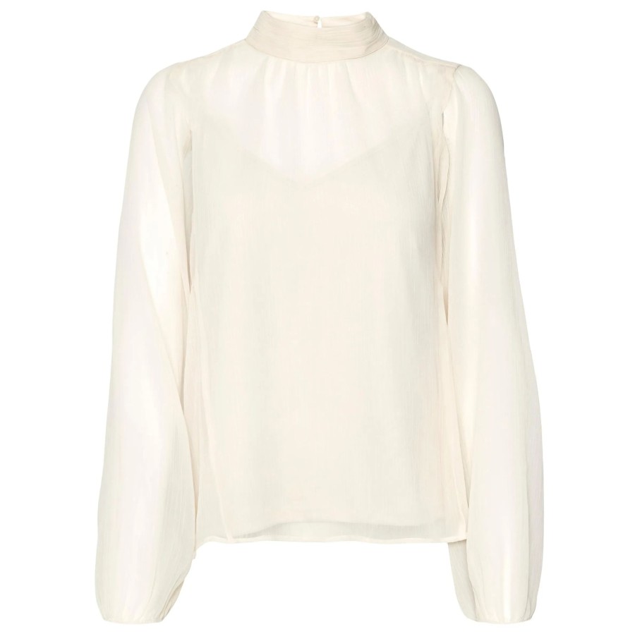 Frauen Vero Moda Blusen | Vero Moda Vmrhea Ls Top Wvn Ga Blusenshirt