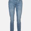 Frauen Lisa Tossa Hosen | Damen Jeans Slim Fit "Hanna" Mit Ziersteinchen