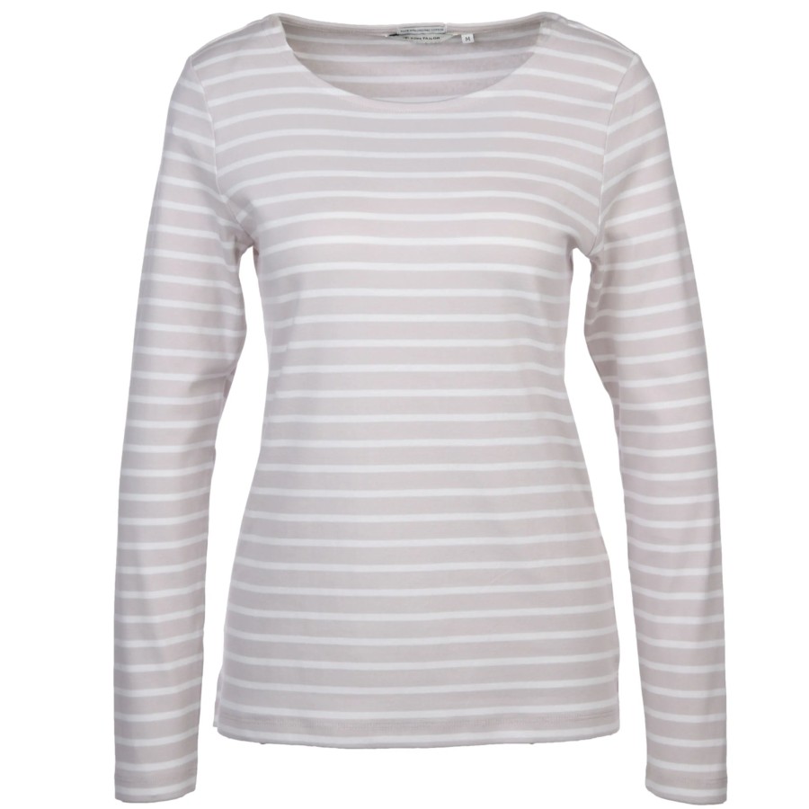 Frauen Tom Tailor Shirts & Tops | Damen Ringel-Longsleeve