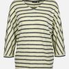 Frauen Sure Shirts & Tops | Damen Shirt Im Ringellook Mit 3/4 Armel