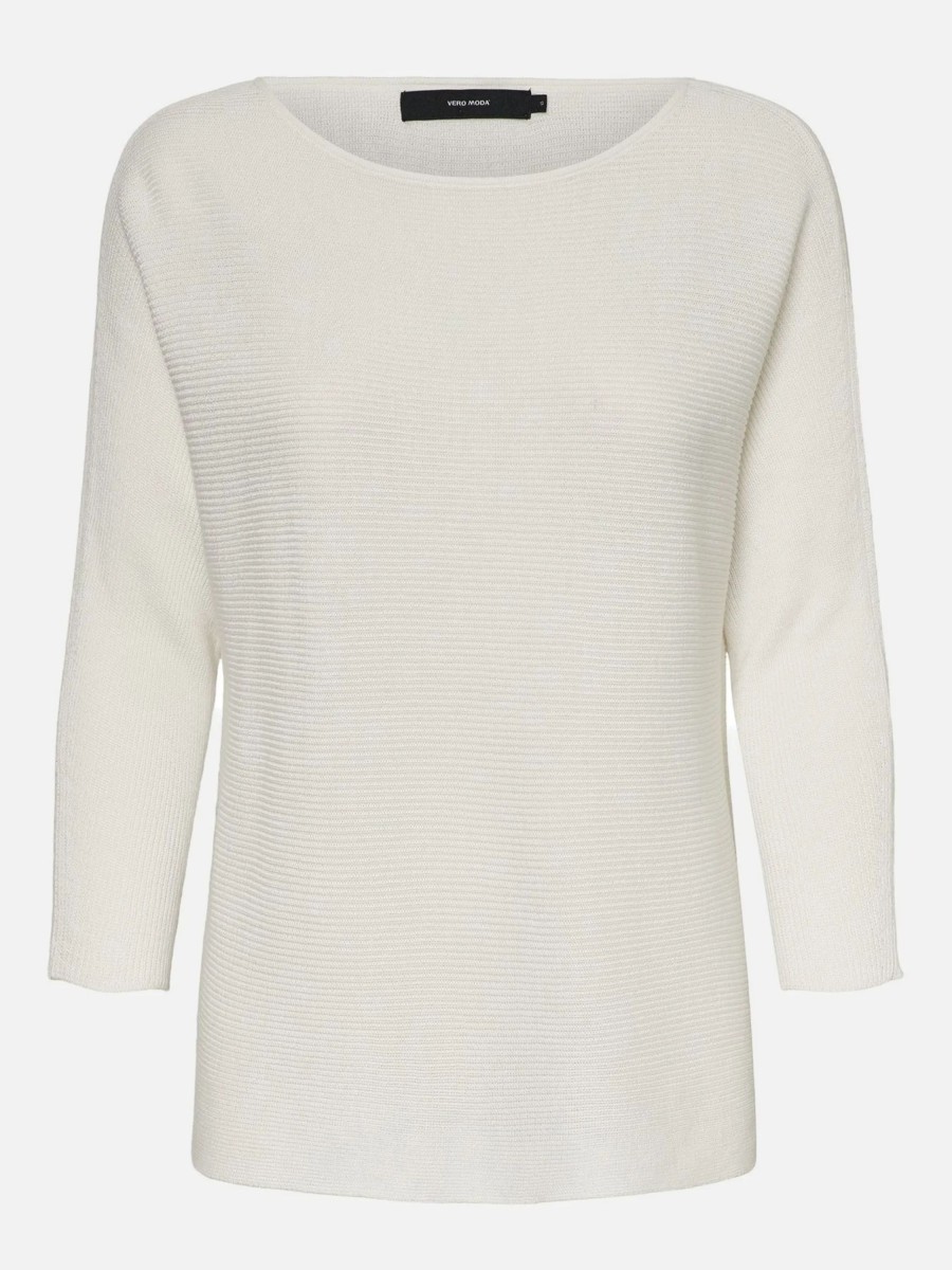 Frauen Vero Moda Pullover & Cardigans | Vero Moda Vmnora 3/4 Boatneck B Strickpullover