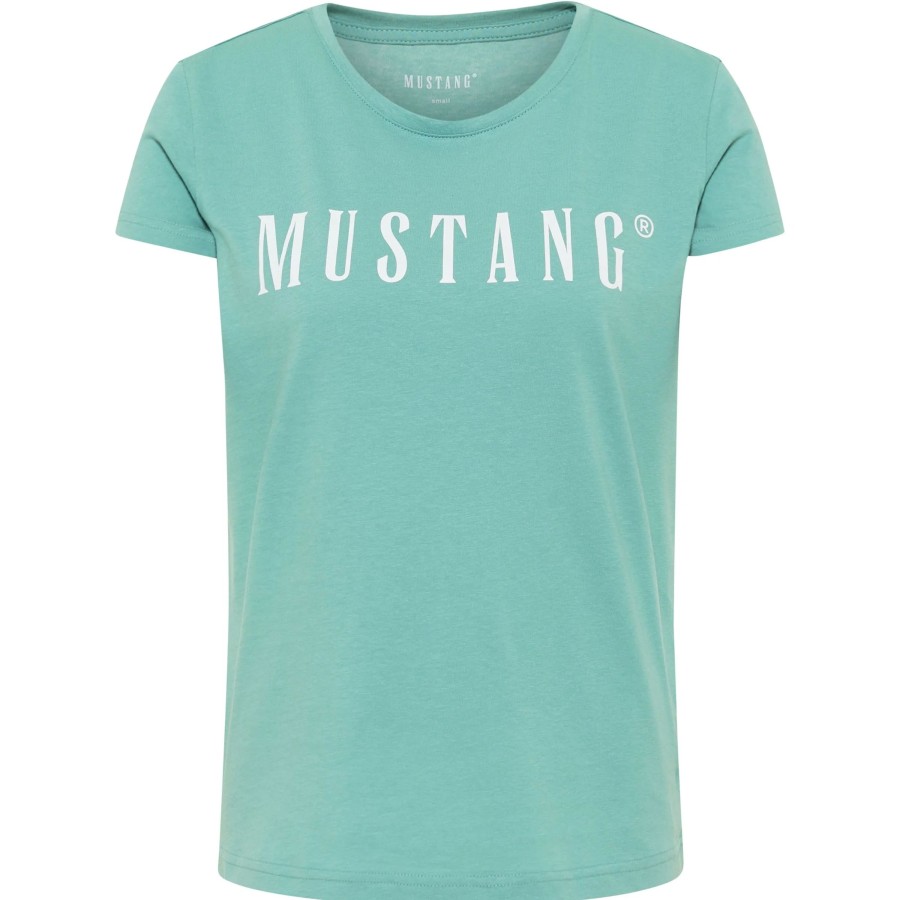 Frauen Mustang Shirts & Tops | Damen Shirt Mit Frontprint