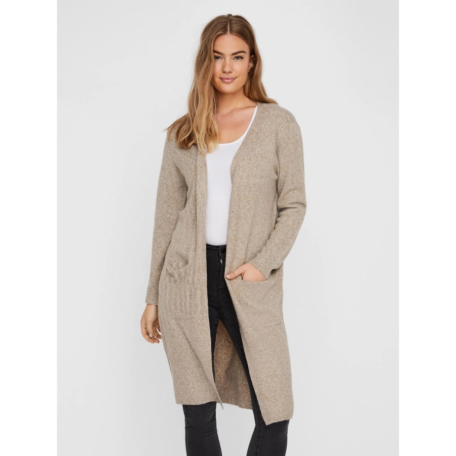 Frauen Vero Moda Pullover & Cardigans | Vero Moda Vmdoffy Ls Long Open Longcardigan