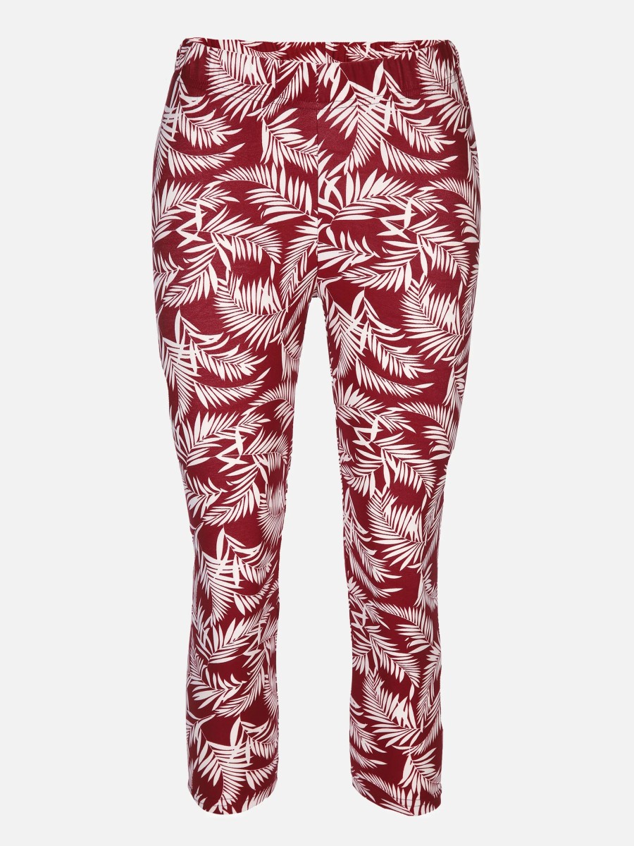 Frauen Sure Hosen | Damen Caprileggings Im Alloverprint