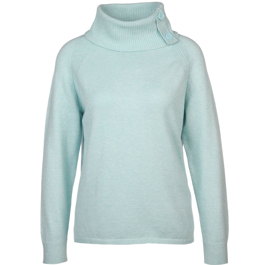 Frauen Street One Pullover & Cardigans | Damen Pullover Mit Rollkragen Und Dekoknopf