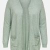 Frauen Only Carmakoma Grose Grosen | Only Carmakoma Caresly L/S Open Card Strickjacke