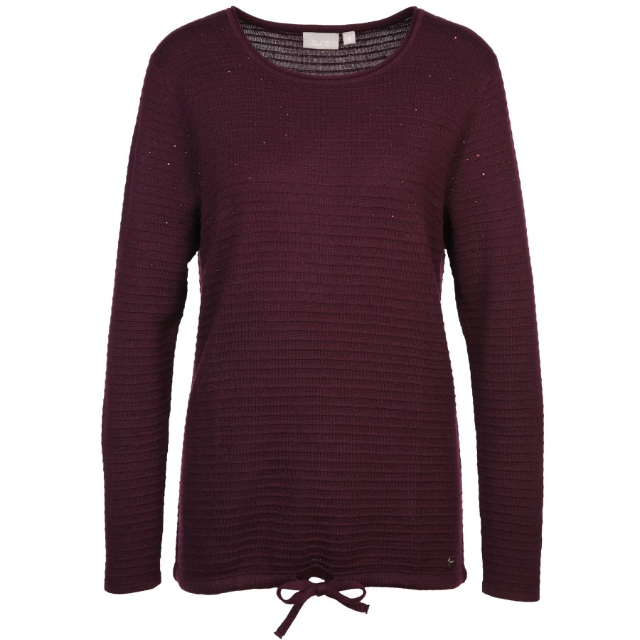 Frauen Sure Pullover & Cardigans | Damen Feinstrickpullover In Ripp-Optik