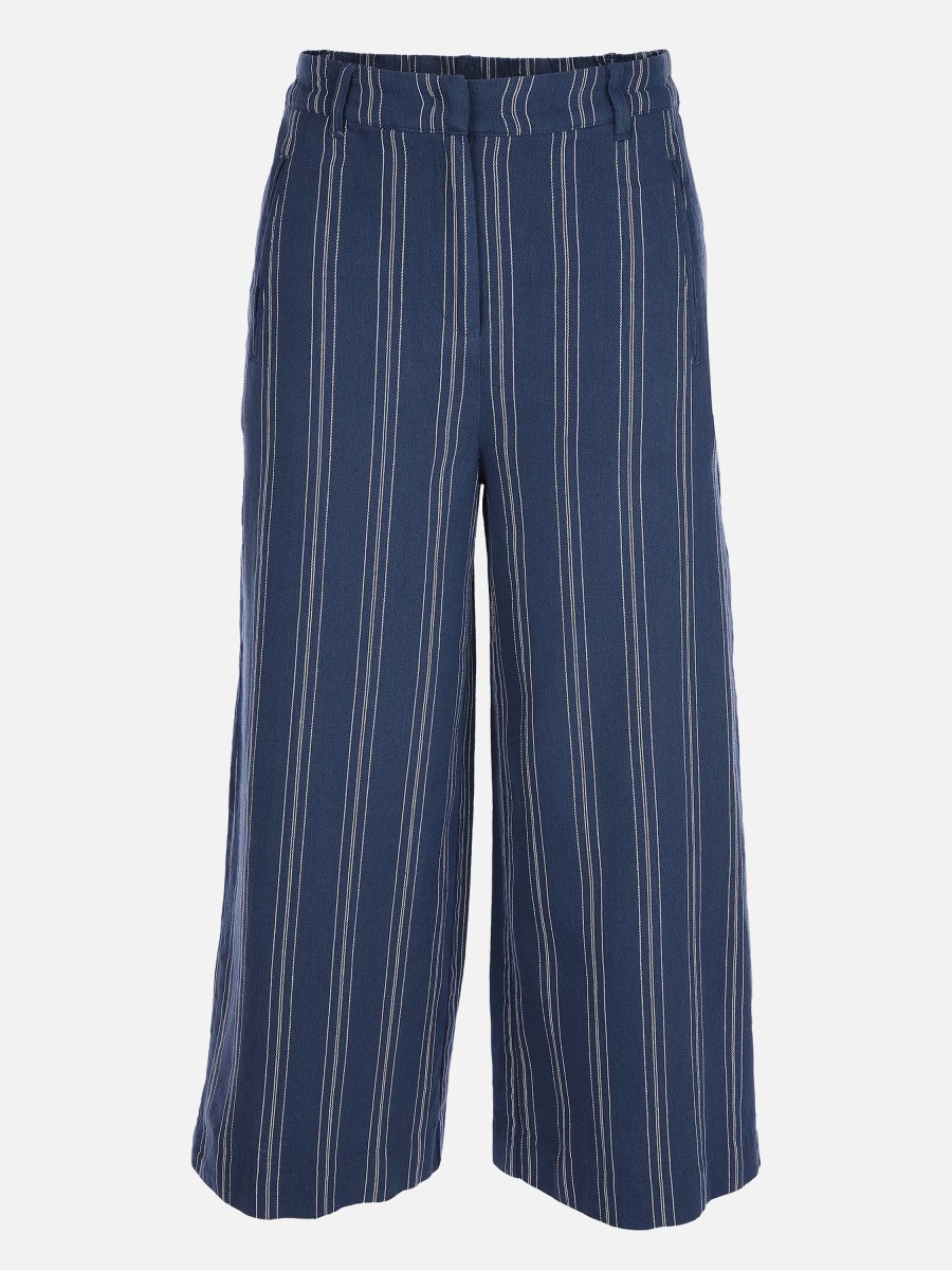 Frauen Tom Tailor Hosen | Damen Culotte Im Streifenmuster