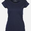 Frauen IX-O Shirts & Tops | Damen T-Shirt Unifarben