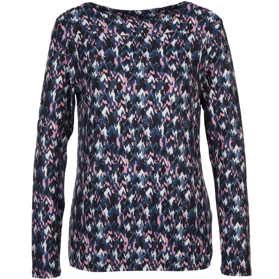 Frauen Tom Tailor Shirts & Tops | Damen Langarmshirt Mit Alloverprint