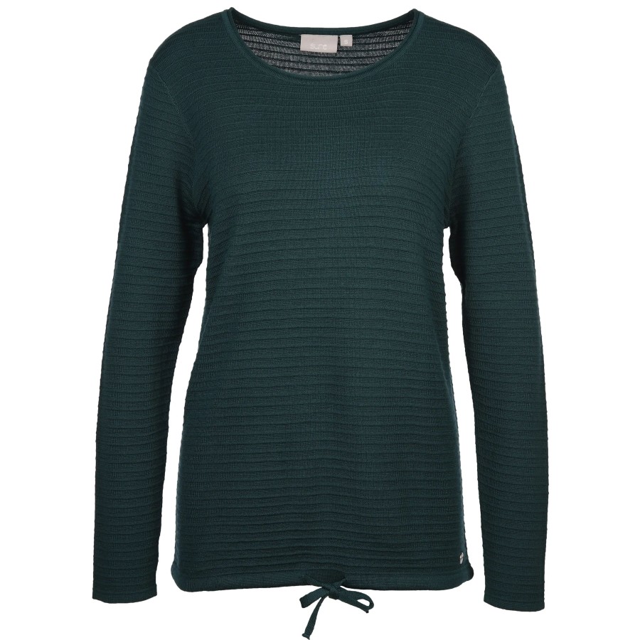 Frauen Sure Pullover & Cardigans | Damen Feinstrickpullover In Ripp-Optik