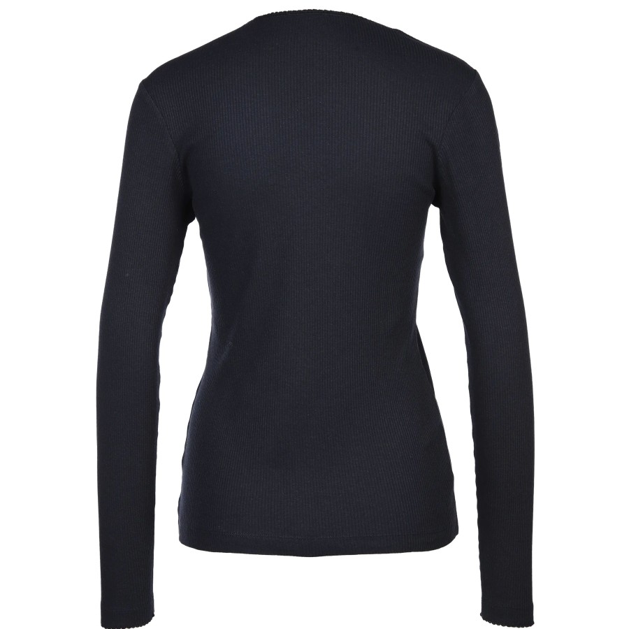 Frauen Esprit Shirts & Tops | Damen Langarmshirt In Rippoptik