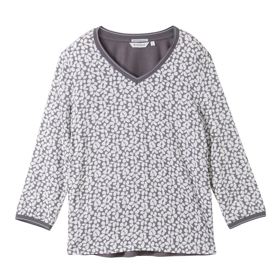 Frauen Tom Tailor Shirts & Tops | Damen Shirt Mit Alloverprint