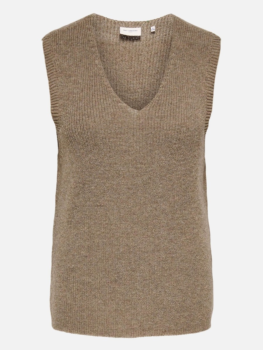 Frauen Only Carmakoma Grose Grosen | Only Carmakoma Carparis Life V-Neck Strickpullunder