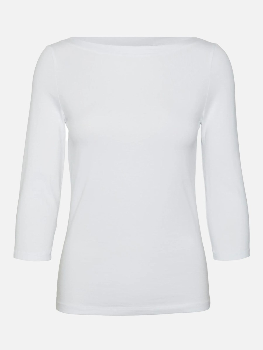 Frauen Vero Moda Shirts & Tops | Vero Moda Vmpanda Modal 3/4 Top Shirt