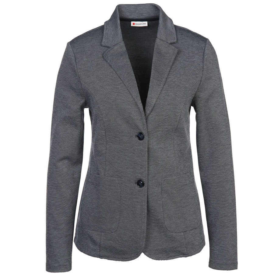 Frauen Street One Jacken & Mantel | Damen Basic Blazer In Meliertem Style