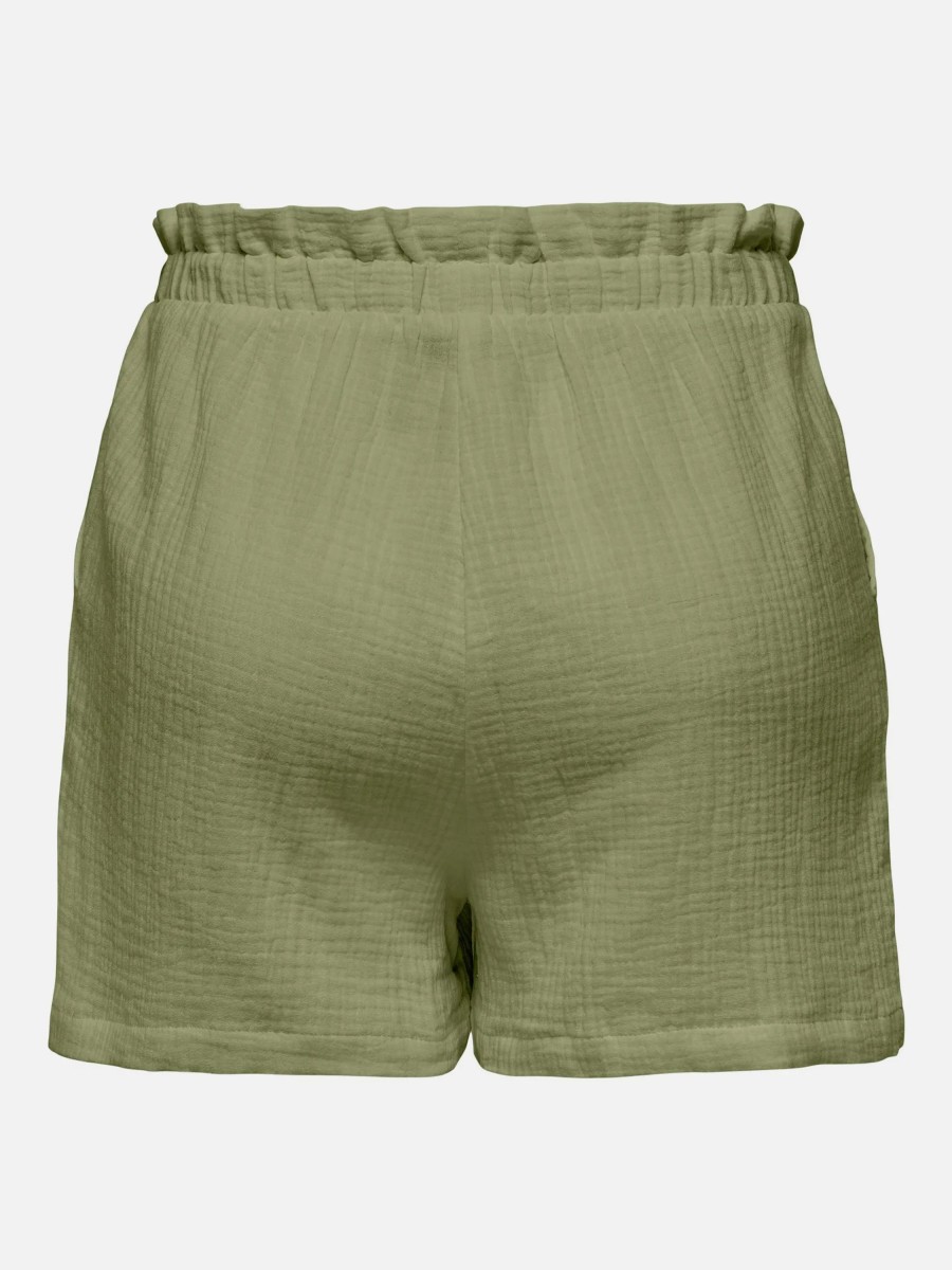 Frauen Jacqueline Hosen | Damen Shorts In Waffelstruktur