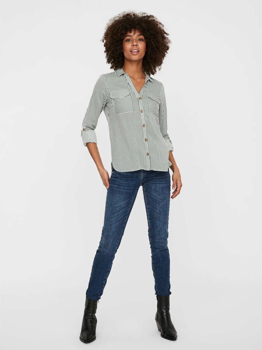 Frauen Vero Moda Blusen | Vero Moda Vmbumpy L/S Shirt Noo Bluse