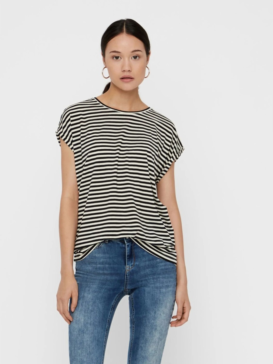 Frauen Vero Moda Shirts & Tops | Vero Moda Vmava Plain Ss Top St Shirt