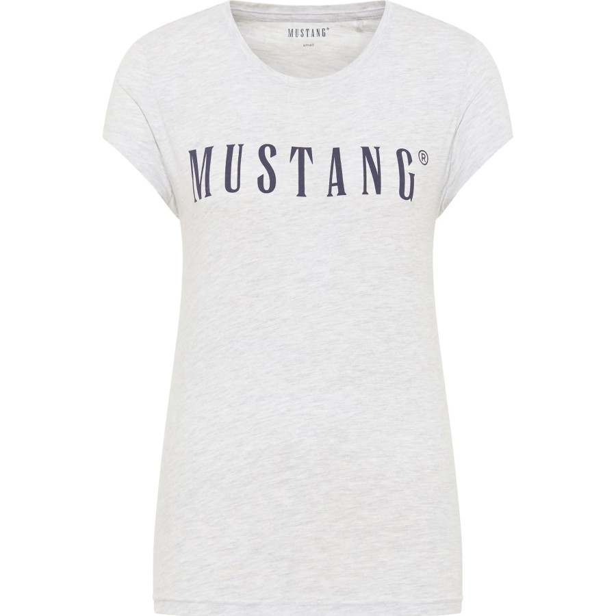 Frauen Mustang Shirts & Tops | Damen Shirt Mit Frontprint