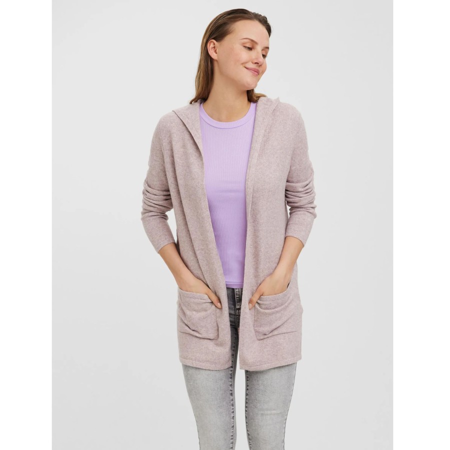 Frauen Vero Moda Pullover & Cardigans | Vero Moda Vmdoffy Ls Open Hood Longcardigan