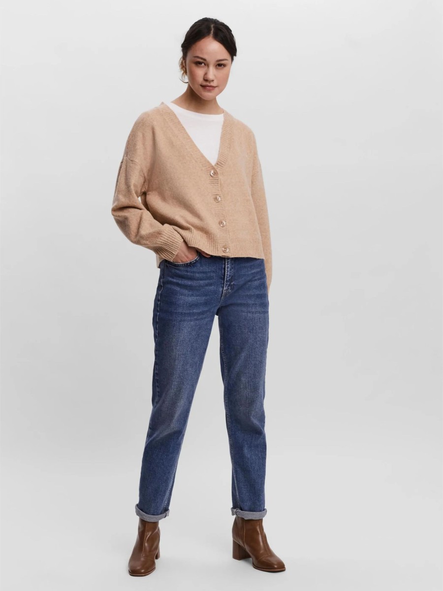 Frauen Vero Moda Pullover & Cardigans | Vero Moda Vmdoffy Ls V-Neck But Cardigan