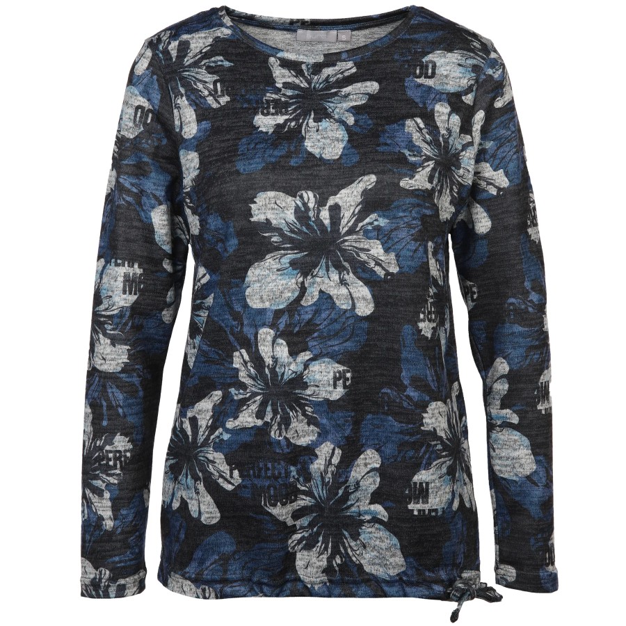 Frauen Sure Shirts & Tops | Damen Flauschshirt Mit Alloverprint