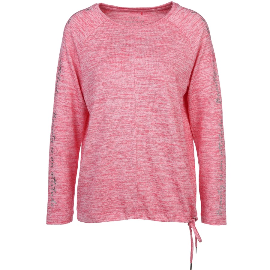 Frauen Sure Shirts & Tops | Damen Langarmshirt Mit Glitzereffekten