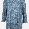 Frauen Sure Shirts & Tops | Damen Flauschshirt Im Alloverprint