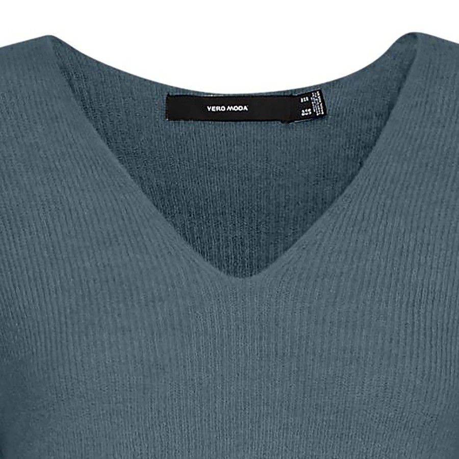 Frauen Vero Moda Pullover & Cardigans | Vero Moda Vmcrewlefile Ls V-Nec Strickpullover