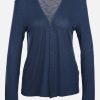 Frauen Tom Tailor Shirts & Tops | Damen Shirtcardigan In Fein Melierter Optik