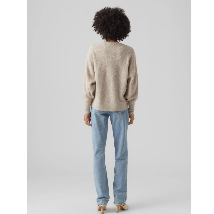 Frauen Vero Moda Pullover & Cardigans | Vero Moda Vmemerald Lefile Ls V Strickpullover