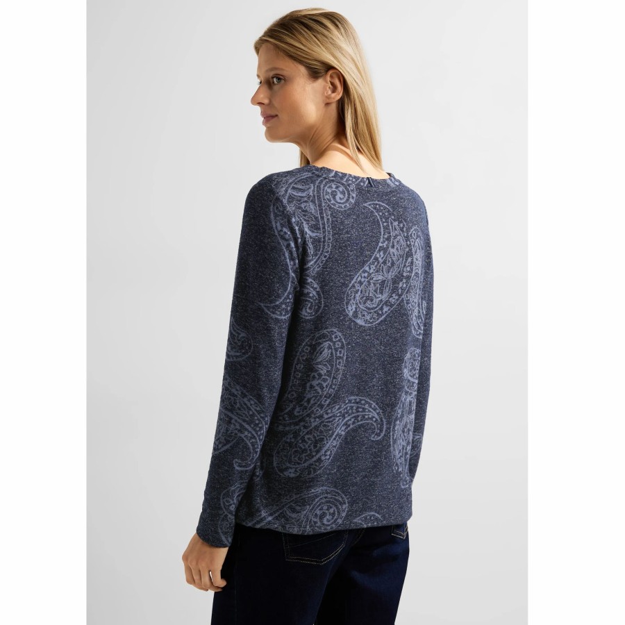 Frauen Cecil Shirts & Tops | Damen Flauschshirt Mit Paisleymuster