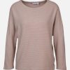 Frauen Sure Pullover & Cardigans | Damen Fledermausshirt In Rippoptik