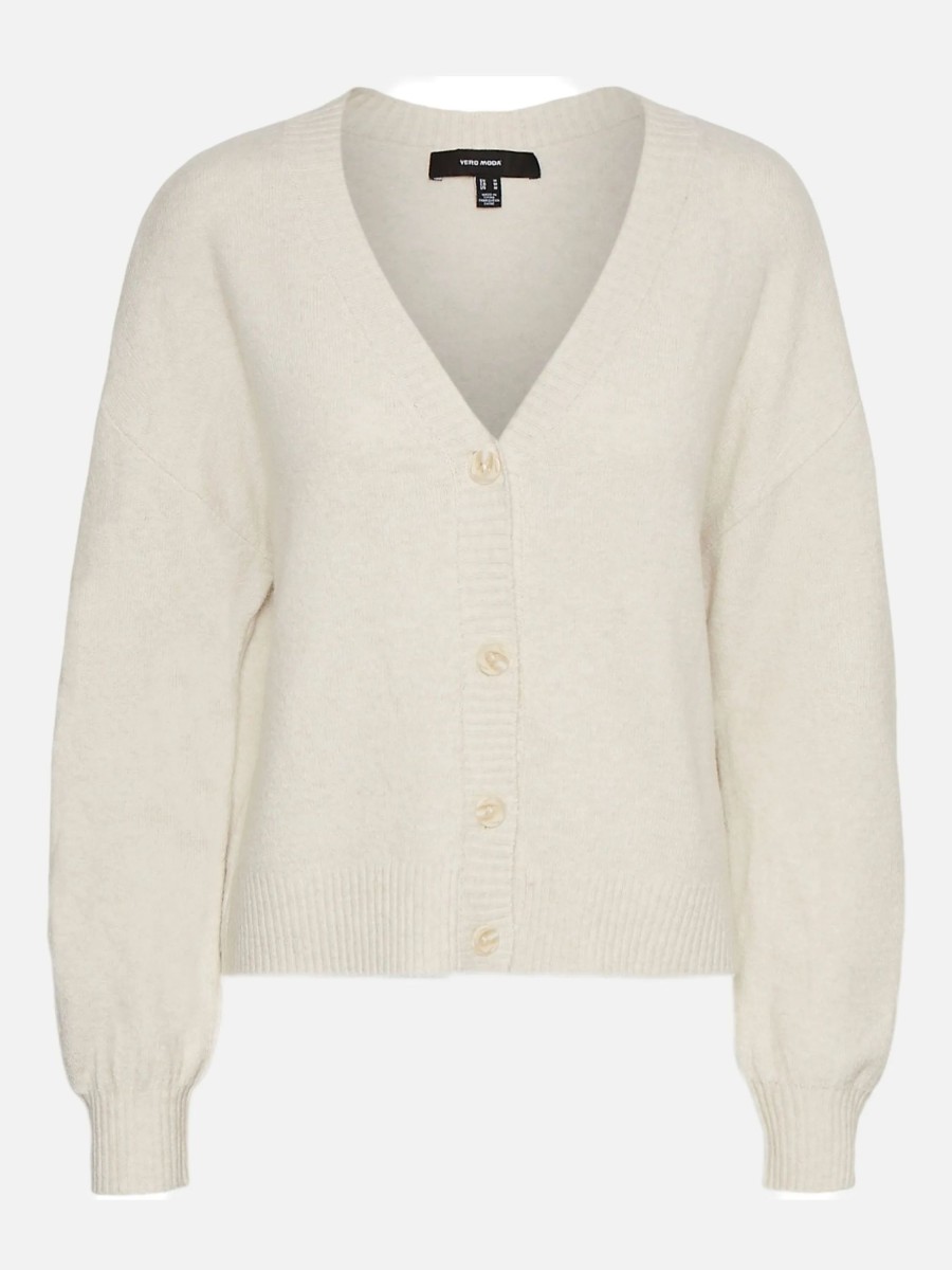 Frauen Vero Moda Pullover & Cardigans | Vero Moda Vmdoffy Ls V-Neck But Cardigan