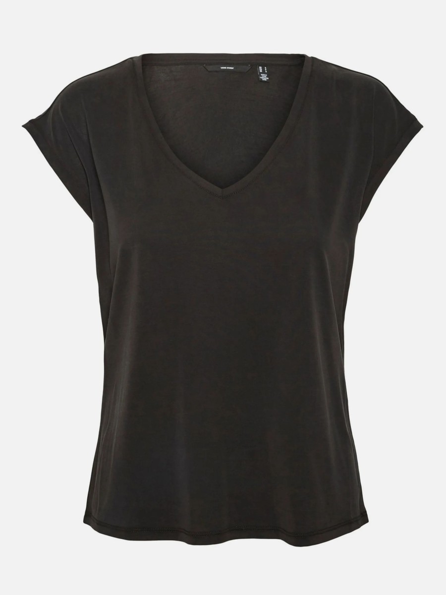 Frauen Vero Moda Shirts & Tops | Vero Moda Vmfilli Ss V-Neck Tee T-Shirt