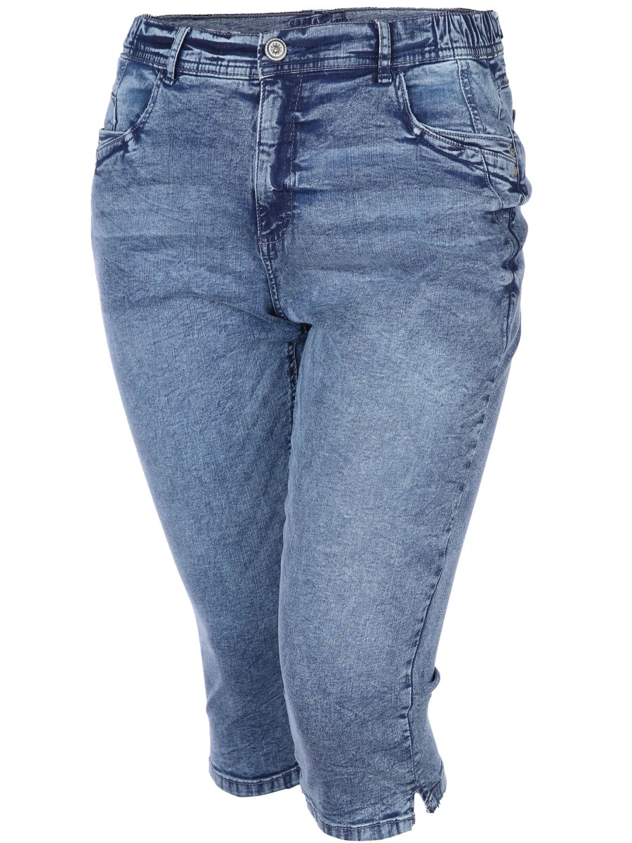 Frauen Sonja Blank Hosen | Grose Grosen Capri Jeans