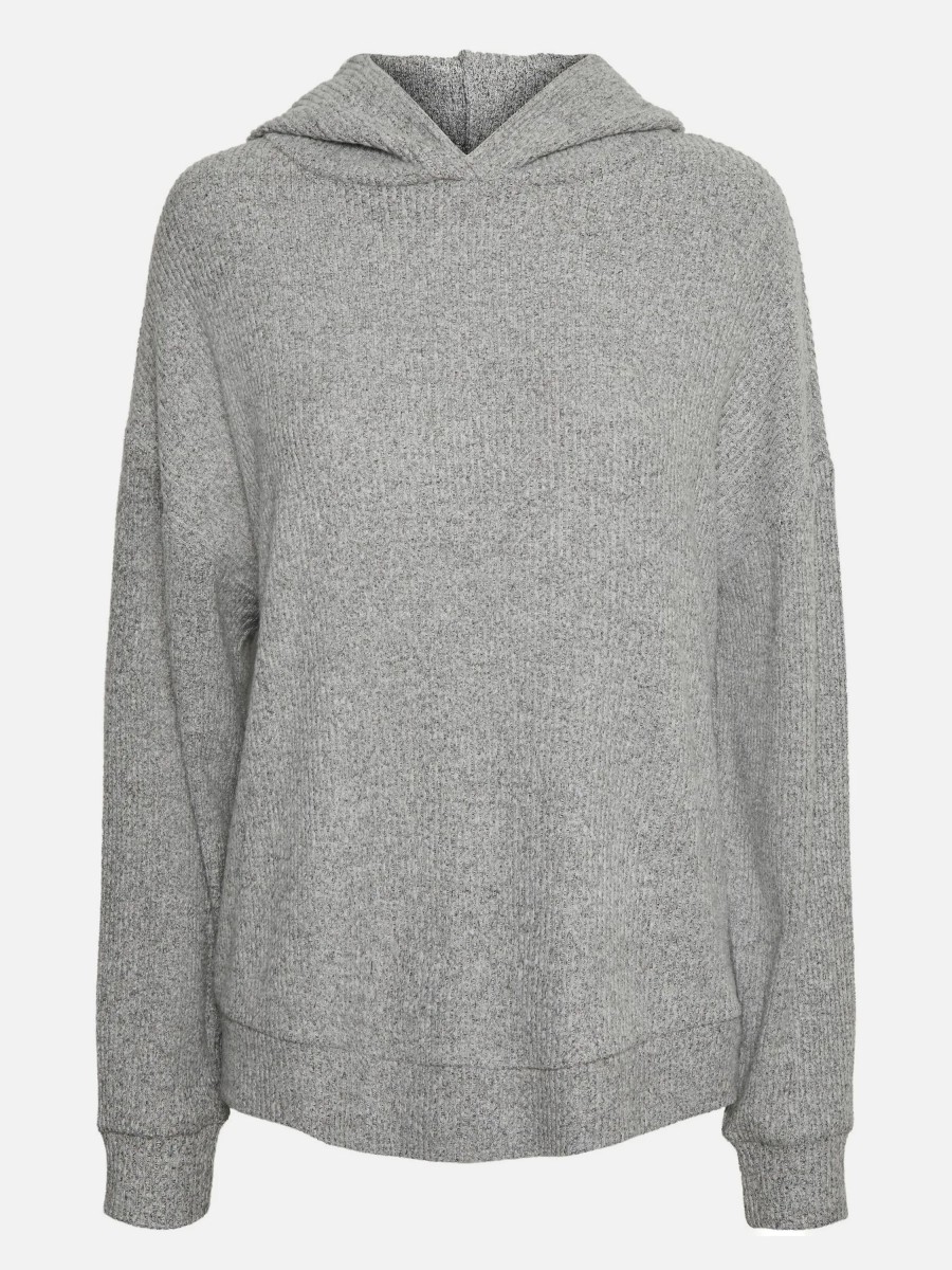 Frauen Vero Moda Pullover & Cardigans | Vero Moda Vmtia Rib L/S Oversiz Sweatpullover