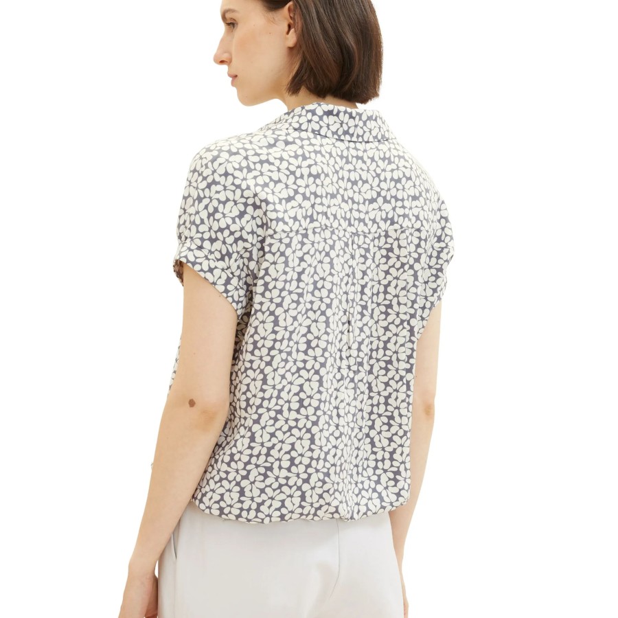 Frauen Tom Tailor Blusen | Damen Schlupfbluse Mit Alloverprint