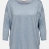 Frauen Only Carmakoma Shirts & Tops | Only Carmakoma Caralba 3/4 Top Solid Strickshirt