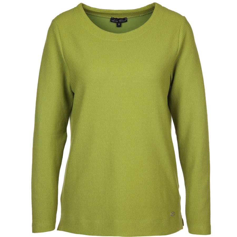 Frauen Lisa Tossa Pullover & Cardigans | Damen Struktursweatshirt Mit Langem Arm