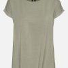 Frauen Vero Moda Shirts & Tops | Vero Moda Vmlava Plain Ss Top L Shirt