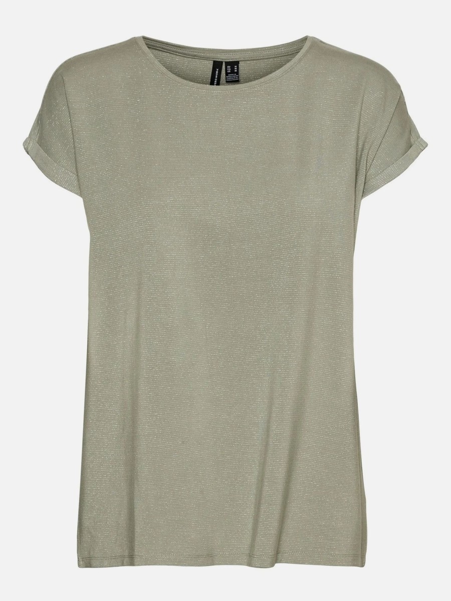 Frauen Vero Moda Shirts & Tops | Vero Moda Vmlava Plain Ss Top L Shirt