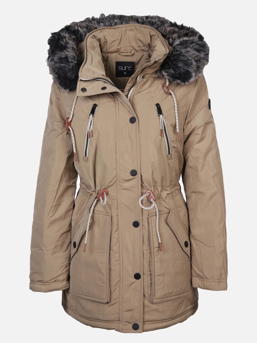 Frauen Sure Jacken & Mantel | Damen Winterjacke Mit Kapuze