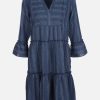 Frauen Tom Tailor Kleider & Jumpsuits | Damen Kleid In Leinenoptik