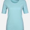 Frauen Lisa Tossa Shirts & Tops | Damen Basic Shirt Mit Rundhals