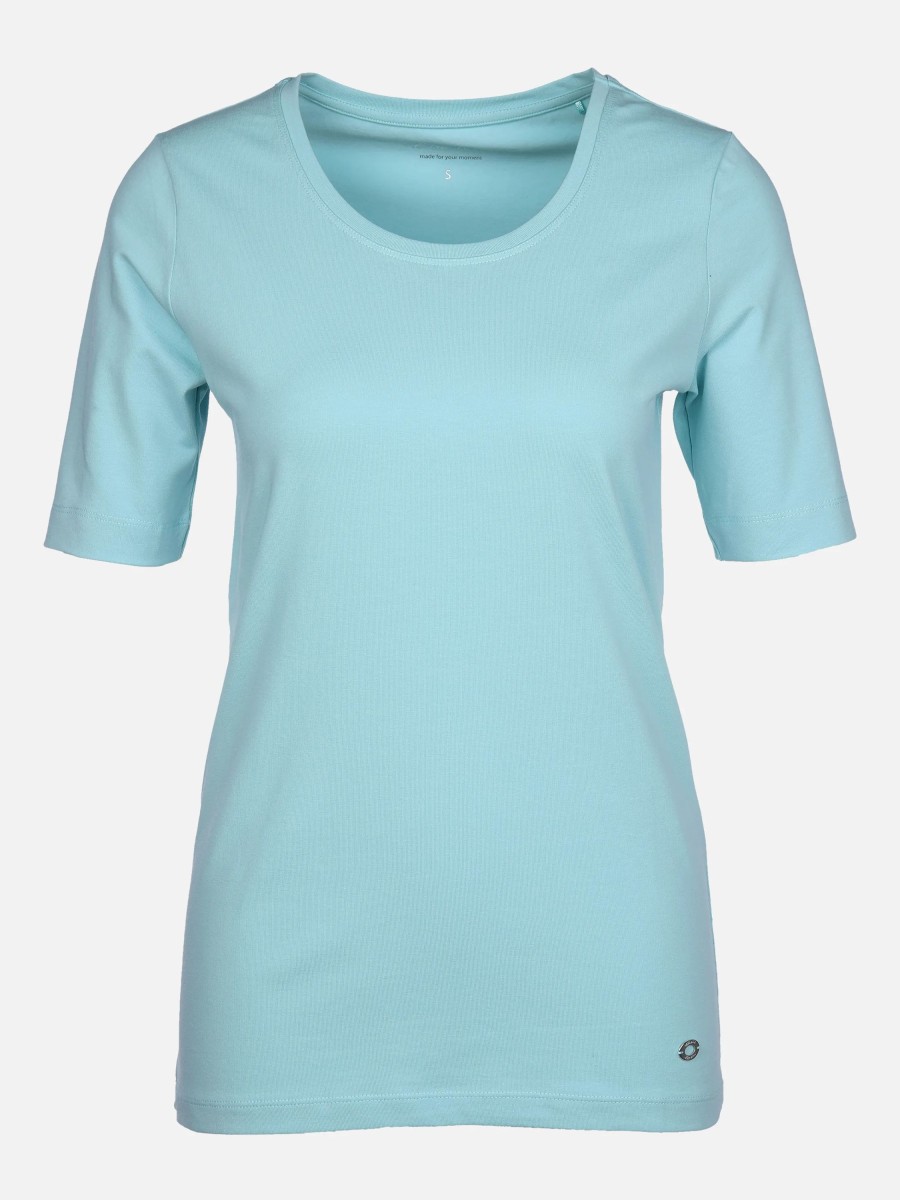 Frauen Lisa Tossa Shirts & Tops | Damen Basic Shirt Mit Rundhals