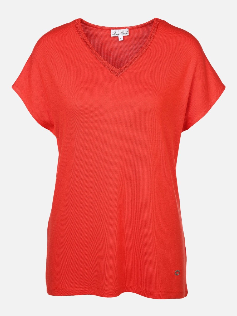 Frauen Lisa Tossa Shirts & Tops | Damen Shirt Mit V-Ausschnitt