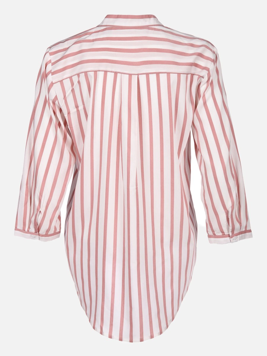 Frauen Vero Moda Blusen | Vero Moda Vmerika Stripe 3/4 Sh Bluse