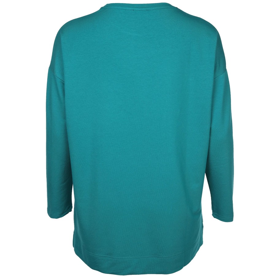 Frauen Sonja Blank Pullover & Cardigans | Grose Grosen Sweatshirt Mit Silberdruck